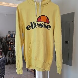 Ellesse Yellow Hoodie with Logo
